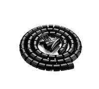Spirale Envelopper 1pcs Black Cable Sleeve Organizer Pipe Wrap Cord Protector Flexible Spiral Wire Storage Tube Tubes Couverture(Color:10mm ID 1.5 meter)