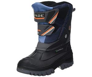 Spirale F0996080SPI02500335 mixte enfant Botte de neige, Noir/Bleu, 32 EU