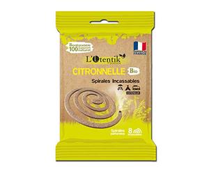 SPIRALE INCASSABLE - Parfumées à la citronnelle - Innovation et Fabrication 100% Française - Utilisation extérieure-