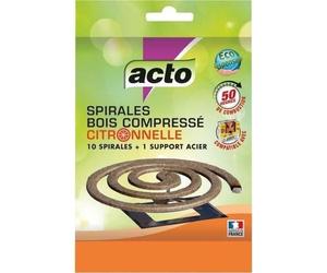 Spirale insecticide volants et support- citronnelle - lot de 10