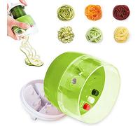 Spirale Légumes Trancheuse, Coupe Légumes Multifonctionnel, Trancheuse Spirale, Spiral Vegetable Cutter, Râpe Légume Manuel, pour Courgette Nouilles/Spaghettis/Carotte/Concombre
