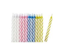 Spirale Multicolore Rayé Bougie 24 Pièce 9900757 Anagram Amscan