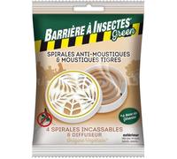 Spirales anti-moustiques à base de géraniol - BARRIERE A INSECTES - Diffuseur boitier + 4 spirales