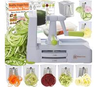 Spiraliseur à 7 lames Brieftons: trancheuse en spirale de légumes, meilleur fabricant de spaghettis pour pâtes végétariennes pour faible teneur en glucides/paléo/sans gluten
