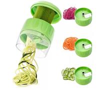 Spiraliseur de Légumes, AméLiorée Spiraliseur de Courgettes Sans BPA, Lavable au Lave-Vaisselle, 4 en 1 Spiralizer Legume