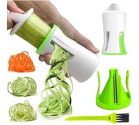 Spiraliseur légumes 2 en 1, spaghettis/julienne/rubans, courgettes/nouilles. Label