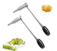 Spiraliseur Légumes 2 Pack Compact 10.8cm Spiraliseur Légumes | Acier inoxydable , lot de 2, compact 10.8cm, pour idéal rangement tiroir, résistance rouille
