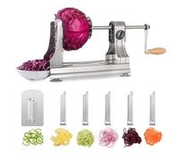 Spiraliseur WellToBe Coupe-légumes Spirale végétale 6 lames Courgette Pâtes et nouilles Spaghetti Spiralizer améliorée Spiraliser Spiral Slicer Maker