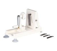 Vogue - Spiraliseur et trancheur de légumes - coupe et taille-légumes en spirale à 3 lames, blanc, machine à spaghettis, nouilles et zoodles pour régimes faibles en glucides et sans gluten D446