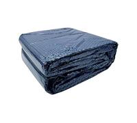 SPIRATO Film solaire à picots pour piscine ovale, 4,90 x 3,0 m, 200 microns, bleu-noir, protection thermique
