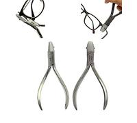 Spire Tools® Lot de 2 pinces à monture de lunettes 15,2 cm avec mâchoire ronde en nylon et nez plat pour ajuster les bras de lunettes