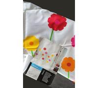 Spirella 10.15191 Rideau de douche en textile Flora Rouge/orange 180 x 200 cm