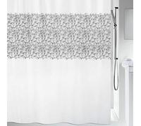 Spirella 10.18491 Textil-Duschvorhang IROKO Grey, 180X200 cm Rideau de Douche, Polyester, Gris, 180 x 200 cm