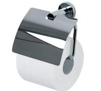 Spirella 1006424 Distributeur de papier toilette avec couvercle ATLANTIC (Chromé)