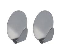 Spirella 2 crochets muraux pour serviette METAL OVAL