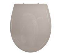 Spirella - Abattant WC Brooke PP 100% Recy rein de Chute Soft Close - 45.7 x 37.2 x 4 cm - Taupe Brillant - Design Adaptable Universel - Facile à Installer et Nettoyer