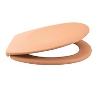 Spirella - Abattant WC Thermo Dur NEELA - Charnières en ABS Chromé, Couvercle WC avec Frein de Chute, Fermeture Slow-Close - 44 x 37 x 3 cm - Pêche Mat