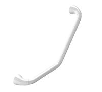 Spirella Barre de redressement ou d'appui coudée Prof Acier INOX 73,5cm Blanc
