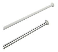 Spirella, Barre Tringle pour Rideau de Douche ou Baignoire Extensible sans perçage en Alu, Modèle Decor, Adapté à Tous Les Rideaux, Barre télescopique, 125-220cm Finition Brillante