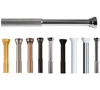 Spirella Barre Tringle pour Rideau de Douche ou Baignoire Extensible sans perçage en Alu, Modèle ARIOS, Adapté à Tous Les Rideaux, Barre télescopique, 125-220cm Finition Brillante