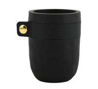 Spirella Boite à Cotons Céramique JARO Noir Pétrol