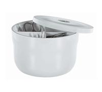 Spirella - Boîte de Rangement Multi-Box Modèle Cocco - Idéale pour Organiser Salle de Bain - Cuisine ou Bureau - Pratique et Élégante - Taille Standard - Blanc