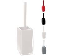 Spirella - Brosse WC avec Support Anzio - Permet Un Nettoyage Efficace - Design Moderne et Finitions élégantes - Facile à Nettoyer - Solide et fiable - Blanc