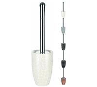 Spirella Brosse WC avec Support Céramique Darwin Pebble Blanc Brillant