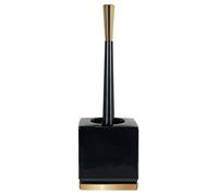 Spirella Brosse WC avec Support Céramique Roma Noir & Or