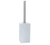 Spirella - Brosse WC avec Support Porcelaine Quadro - 11,5x115x45cm - Permet Un Nettoyage Efficace - Design Moderne et Finitions élégantes - Facile à Nettoyer - Solide et fiable - Blanc
