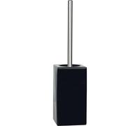 Spirella - Brosse WC avec Support Porcelaine Quadro - 11,5x115x45cm - Permet Un Nettoyage Efficace - Design Moderne et Finitions élégantes - Facile à Nettoyer - Solide et fiable - Noir