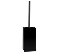 Spirella Brosse WC Quadro en faïence Noir Mat 11,5 x 45 cm