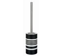 Spirella Brosse WC avec Support Tube STRIPPES Noir & Blanc