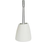 Spirella Brosse WC Porte-Balai Toilette Pot à Balai „Etna“ Ensemble WC à Poser Apparence Pierre Naturelle en Céramique 17x13x38cm Blanc