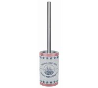 Spirella, Brosse WC Tube Watermill, Design Moderne et élégant, idéale pour Une Salle de Bain stylée, Couleur Bleu Marine/Rouge, Taille Standard, Multicolore