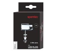 Spirella Charnières Plastique chromée pour abattant WC Neela