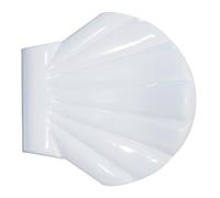 Spirella, Clips de Fixation Shell pour Salle de Bain, Design élégant et Pratique, Parfaits pour Maintenir Vos Rideaux en Place, Taille : 5 cm, Couleur : Blanc