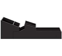 Spirella Compartiment de Rangement Double ABS Skyline Noir