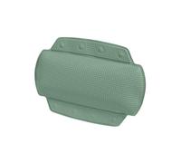 Spirella - Coussin de Baignoire en PVC Alaska - Appui-Tête Ergonomique avec Ventouses pour Un Maintien Optimal - Coussin de Bain Confortable et Étanche - Vert Mousse - 32 x 23 cm
