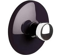 Spirella - Crochet Mural Serviette BOWL - ABS Chromé Durable - Design Élégant et Moderne - Fixation Murale Pratique pour Serviettes - Noir et Argent