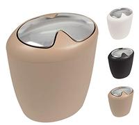 Poubelle Récipient Porte Ordures En Hips Beige 7LT 25x38 CM