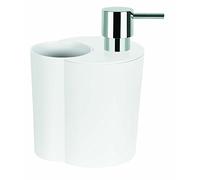 Spirella Distributeur de Savon ABS Sun & Moon Blanc
