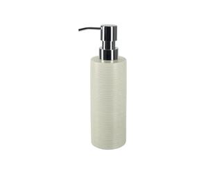 Spirella Distributeur de Savon Céramique Tube Ribbed Beige