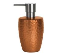 Spirella, Distributeur de Savon en Céramique au Design Hammered Élégant, Idéal pour Salle de Bain ou Cuisine, Pratique et Esthétique, Taille Standard, Accessoire de Salle de Bain, Cuivré