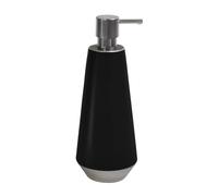 Spirella - Distributeur de Savon Joshua en Grès 650 ML, Élégant et Pratique pour Votre Salle de Bain, Facile à Remplir et à Utiliser, Parfait pour Un Usage Quotidien, Argent Mat