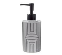 Distributeur De Savon - SPIRELLA - Graphic - En Polyrésine - 360ml - Noir et blanc