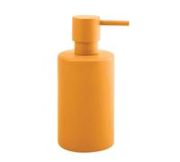 Spirella Distributeur de Savon Tube - avec Pompe en Acier Inoxydable - Distributeur de Savon Liquide - Porcelaine - 300 ML - Durable et Robuste - Jaune Mat
