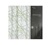 Spirella Elements by Rideau de Douche Polyester Fores 180x180cm Vert