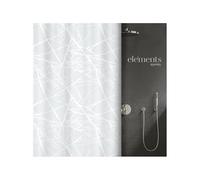 Rideau de douche - 180 x 200 cm - Polyester - Blanc- Fores SPIRELLA