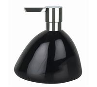 Spirella Etna Distributeur de Savon en céramique Noir Brillant